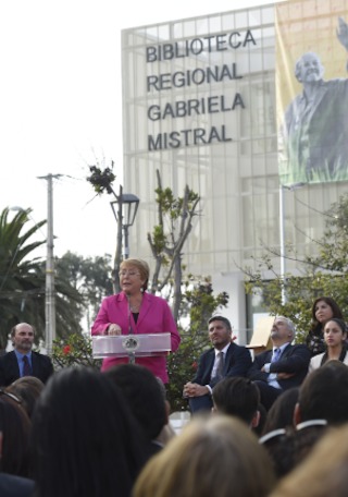 Presidenta Bachelet inaugura Biblioteca Regional Gabriela Mistral