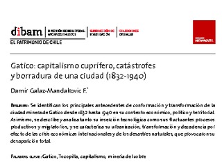 Gatico: capitalismo cuprfero, catstrofes y borradura de una ciudad (1832-1940)