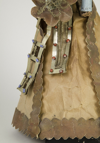 Escultura virgen con el Nio, detalle