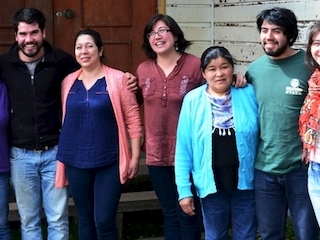 Los docentes de la escuela.