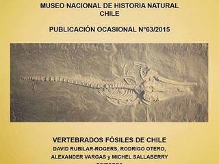 Portada de la Publicacin Ocasional n63, sobre Vertebrados fsiles de Chile.