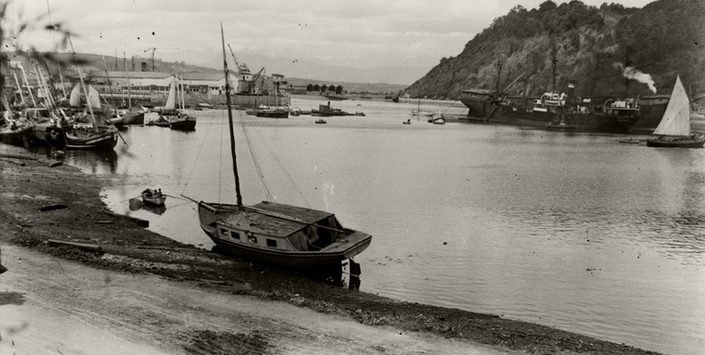 Paisaje de bordemar de Puerto Montt