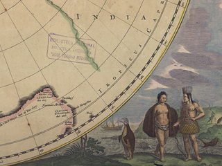 Henricus Hondius. Polus Antarticus. Holanda, ca. 1637. Colecci�n Biblioteca Nacional de Chile.