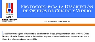 Protocolo para la descripcin de objetos de cristal y vidrio