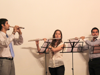 Profesores y alumnos de la Escuela Flauta Traversa