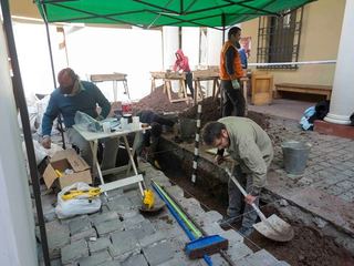 La excavaci�n en el Museo Hist�rico Nacional