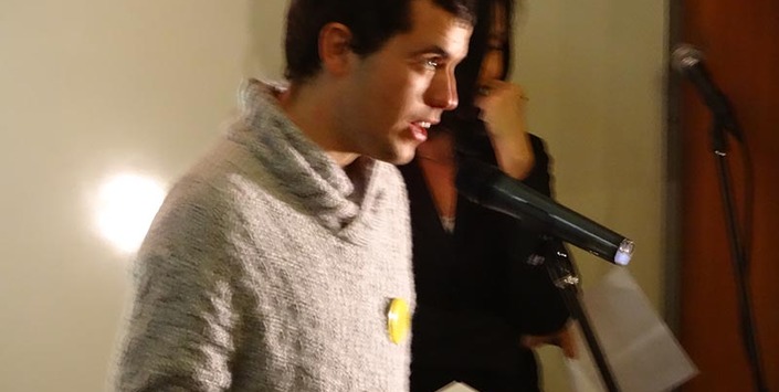 Crist�bal Ugarte, nieto de N. Parra