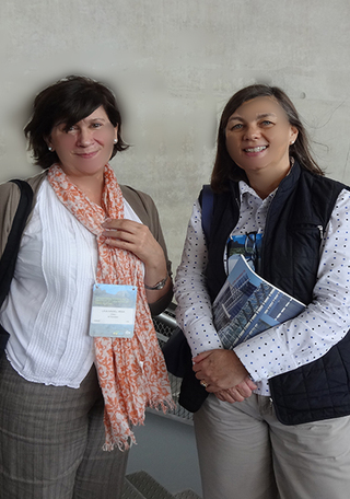 Lina Nagel, del CDBP, y Magdalena Krebs.