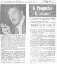 6 preguntas a Josseau: [entrevista]
