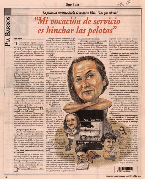 "Mi vocación de servicio es hinchar las pelotas"