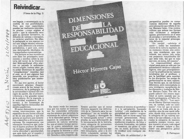 Reivindicar la educación
