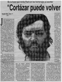 "Cortázar puede volver en cualquier momento"