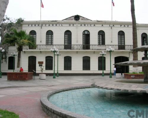 Imagen del monumento La Estación del ferrocarril de Arica - La Paz y su andén