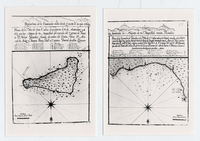 Planos de la ensenada de Gonzáles y de la Isla de San Carlos. Isla de Pascua