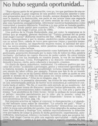 No hubo segunda oportunidad