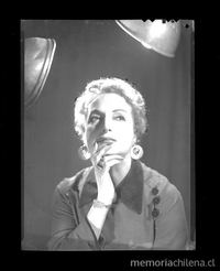 La actriz Olvido Leguía, hacia 1935