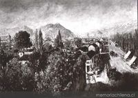 Alameda de las Delicias hacia 1850