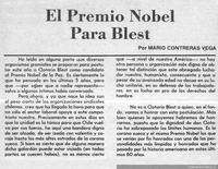 El Premio Nobel para Blest