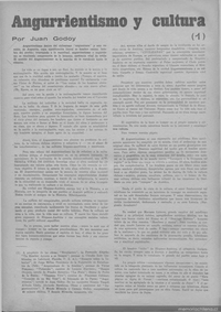 Angurrientismo y cultura