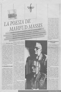 La poesía de Mahfud Massis