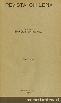 Revista Chilena. Año 7, número 66-67, octubre-noviembre de 1923