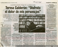 Teresa Calderón, "Disfruto el dolor de mis personajes"