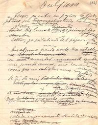 Dulzura [manuscrito]