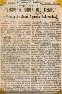 Según el orden del tiempo