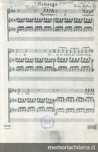 Hallazgo [música] : para canto y piano