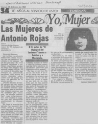 Las mujeres de Antonio Rojas Las mujeres de Antonio Rojas
