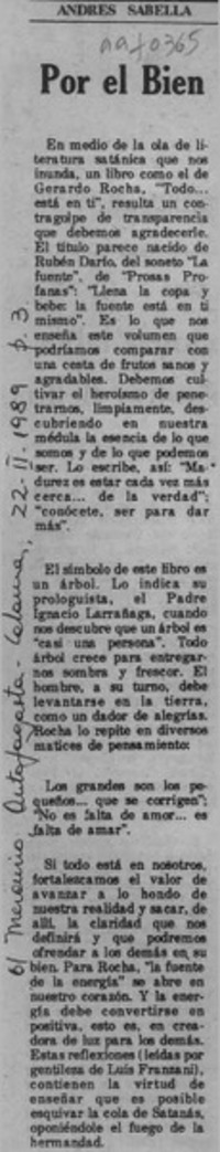 Por el bien Por el bien