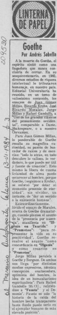 Goethe Goethe