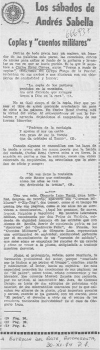 Coplas y "cuentos militares". Coplas y "cuentos militares".