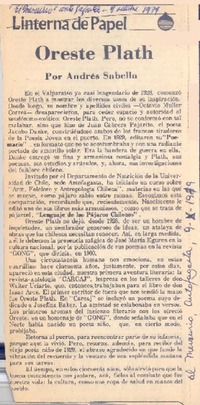 Oreste Plath Oreste Plath