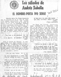 El hombre-poeta Ivo Serge El hombre-poeta Ivo Serge
