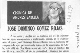 José Domingo Gómez Rojas José Domingo Gómez Rojas