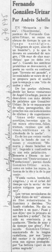 Fernando González-Urízar Fernando González-Urízar