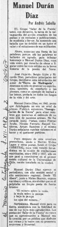 Manuel Durán Díaz Manuel Durán Díaz