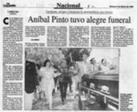 Aníbal Pinto tuvo alegre funeral Aníbal Pinto tuvo alegre funeral