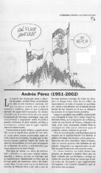 Andrés Pérez (1951-2002) Andrés Pérez (1951-2002)