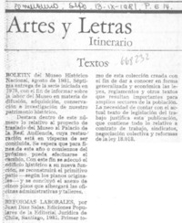 Artes y letras Artes y letras