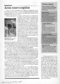 Actos interrumpidos Actos interrumpidos