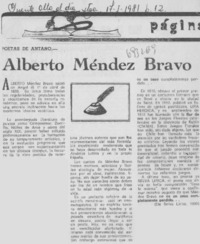 Alberto Méndez Bravo. Alberto Méndez Bravo.