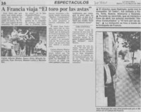 A Francia viaja "El toro por las astas". A Francia viaja "El toro por las astas".