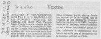 Apuntes y transcripciones para una historia de la función policial en Chile. Apuntes y transcripciones para una historia de la función policial en Chile.