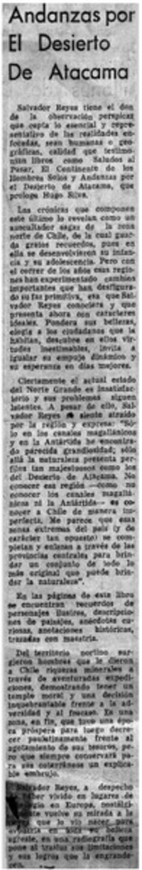 Andanzas por el desierto de Atacama Andanzas por el desierto de Atacama