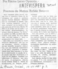 Antevíspera Antevíspera