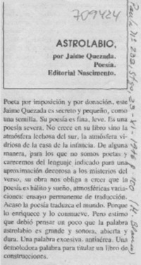 Astrolabio. Astrolabio.