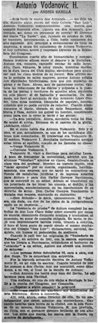 Antonio Vodanovic H. Antonio Vodanovic H.