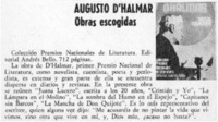 Augusto D'Halmar Augusto D'Halmar